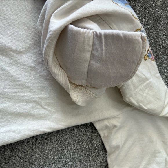 Vintage shirt womens medium oversized white country fair rustic country tree USA - Picture 2 of 11